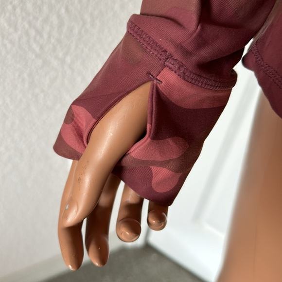 LOLE “ELIANA” ZIP-UP TRACK JACKET W/ THUMBHOLES. Size M. Pink camo. VG/EUC. - Picture 2 of 12